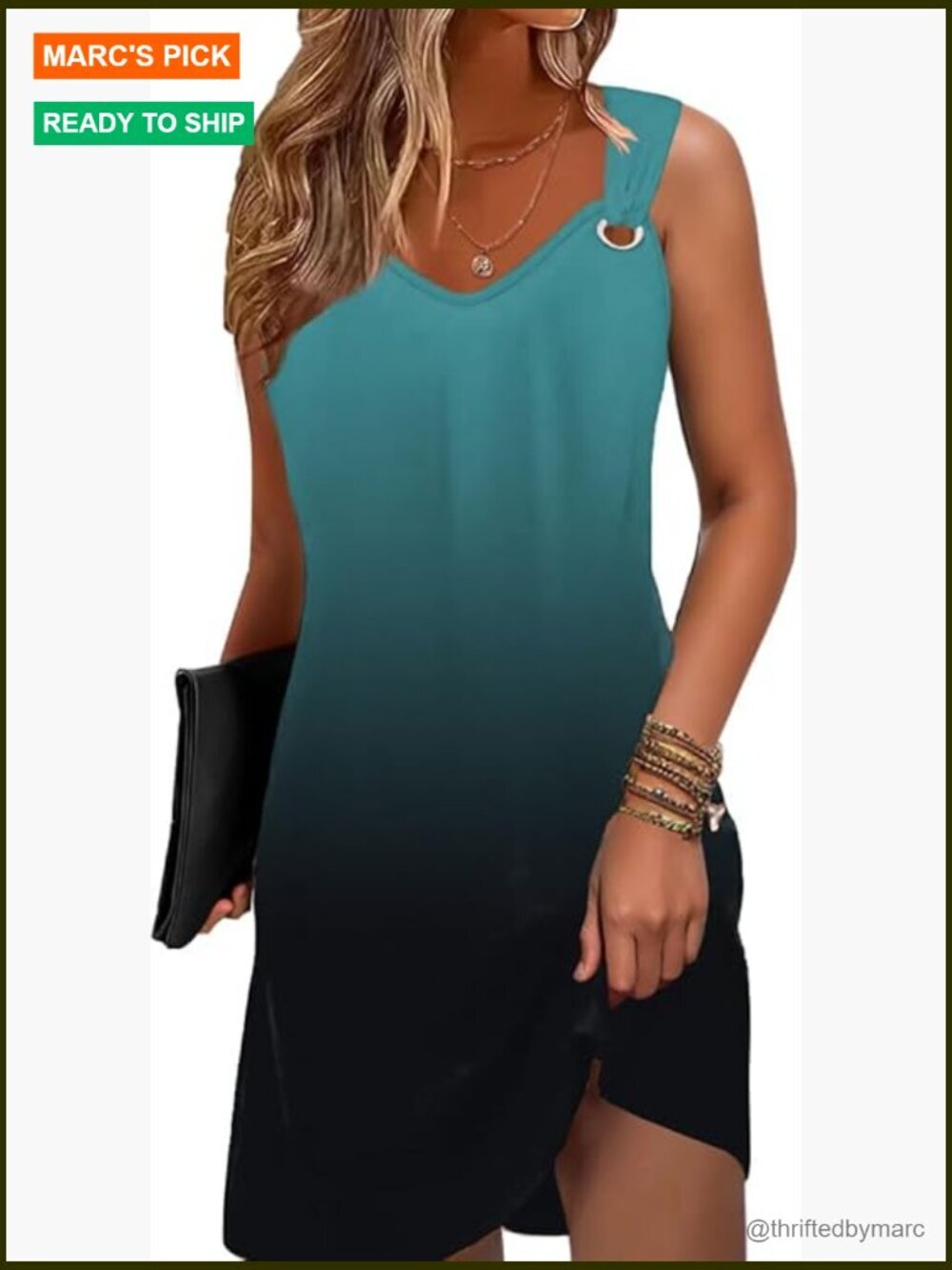 Sleeveless V-Neck Boho Floral Tank Dress with Pockets